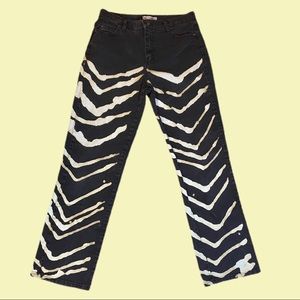 Custom bleached vintage Lee jeans